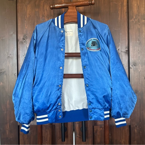 Vintage General Dynamics Bomber Satin Jacket Size Large - Picture 2 of 9